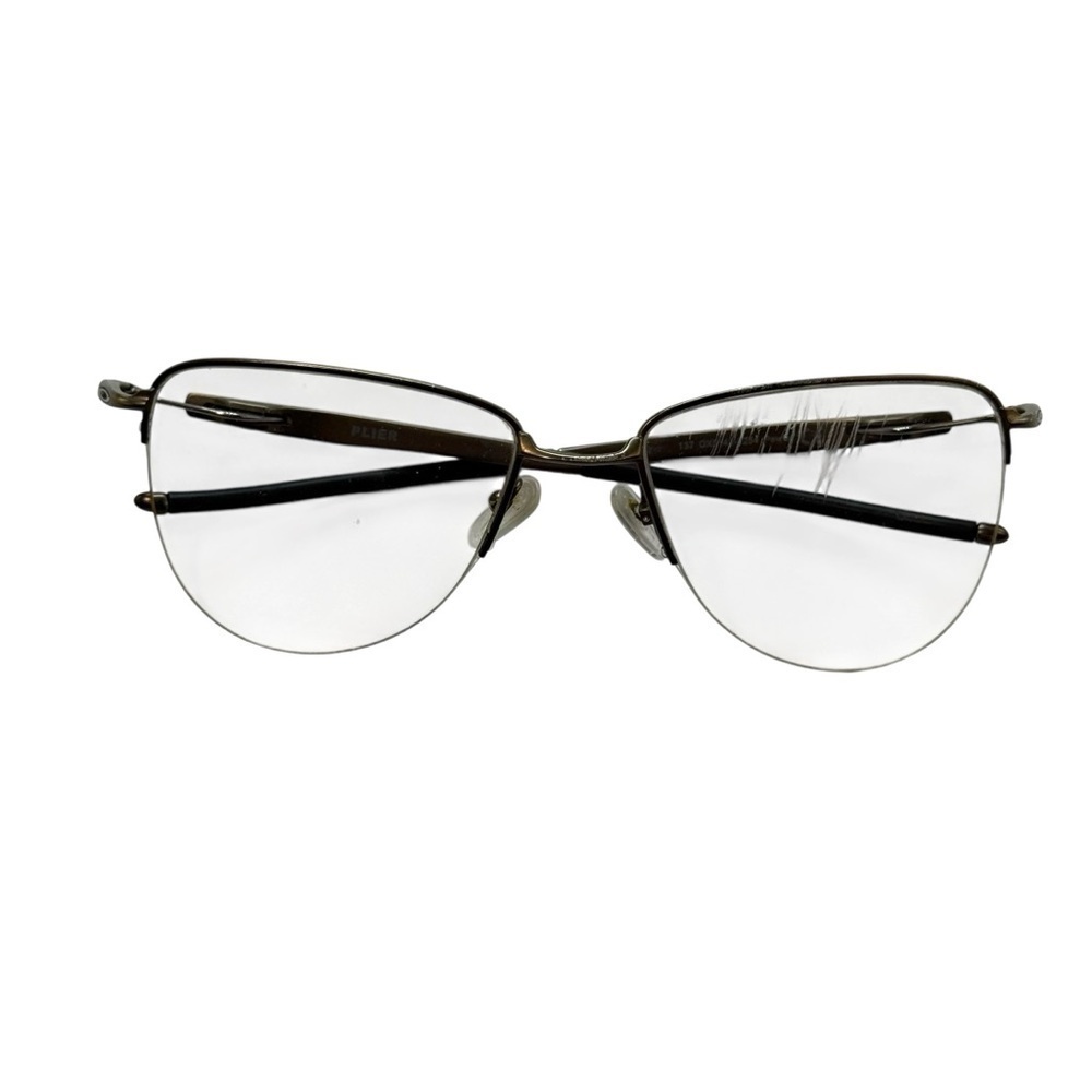 Oakley Plier half rim prescription glasses 137OX51242 0254 pewter